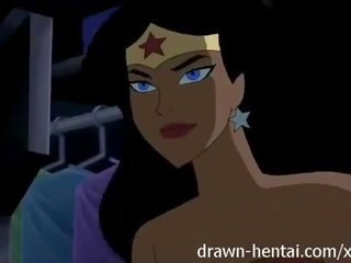 Justice league hentai - dva piščanci za batman tič