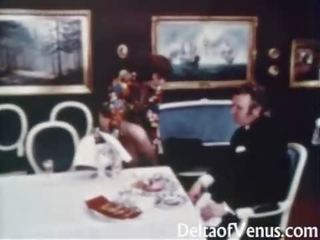 Vintaj seks video 1960s - berambut lebat perdana si rambut coklat - jadual untuk tiga